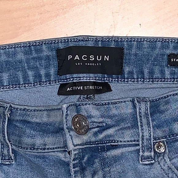 SOLD***Pacsun Active Stretch Stacked Skinny Moto Jeans 34x32 - Picture 12 of 12